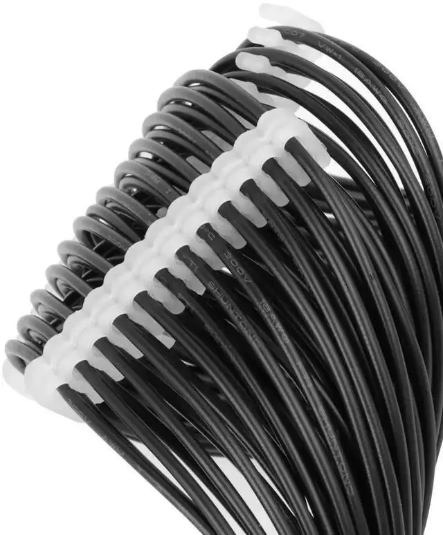 Alt view image 3 of 7 - 48Pieces Black PSU Cable Comb Kit, PC Cable Management Organizer for 24Pin, 8Pin, 6Pin Power Cables, 3mm3.4mm Wire Diameter, for CPU & Motherboard Power Cables Custom PC Modding