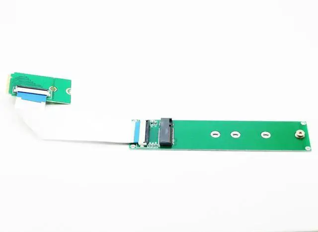 Main image of 10CM M.2 NVMe SSD Extension Cable, M-Key NGFF PCIe 2230/2240 to 2280 Size Extender Adapter, Electromagnetic Shielding Foil Reverse Flexible Riser Cord for Laptop Motherboard M.2 Slot Expansion