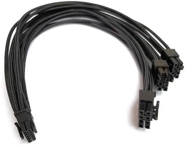 Main image of 27.5 Inch PCIe 5.0 GPU Power Extension Cable, 3x8Pin to 12VHPWR 12+4Pin 16Pin 600W 16AWG Cord for RTX 3090Ti 4070Ti 4080 4090, Compatible with ASUS EVGA Seasonic Modular PSU