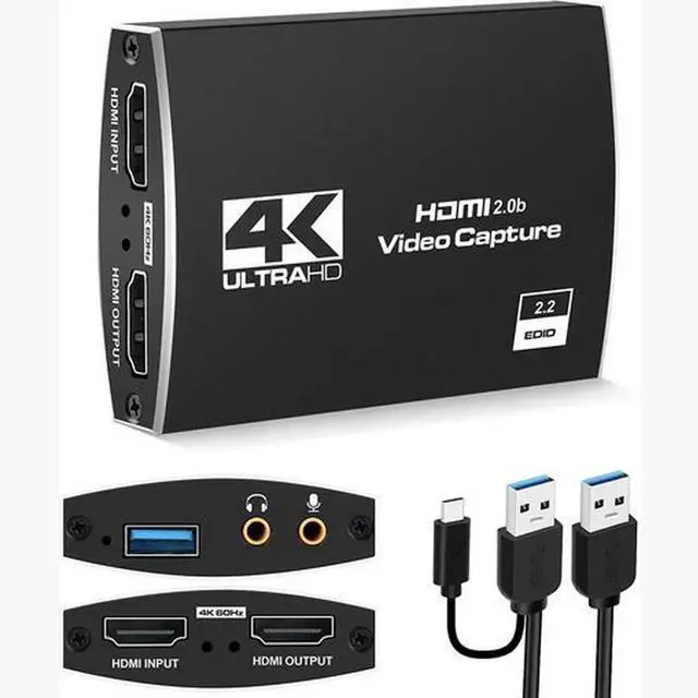 Main image of Torpedo Nova HDMI to USB3.0 Video Capture Card, 4K60 HDR Passthrough & 1080P 60fps Recording, UVC Plug and Play Game Capture Adapter for Live Streaming Video Recording Compatible with Windows and macO