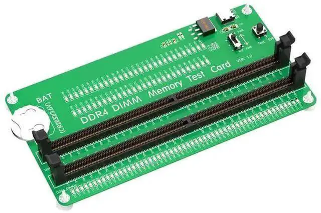 Alt view image 5 of 7 - DDR4 Desktop Memory Test Card with LED Indicators, Universal RAM Slot Tester for ASUS MSI Gigabyte ASRock DDR4 Motherboards, Diagnose Short Circuit Open Circuit Bad Contact for PC Hardware Repair