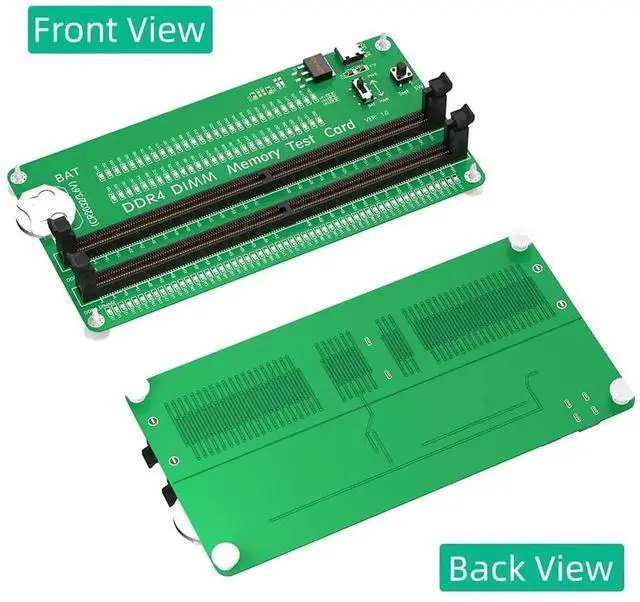 Alt view image 7 of 7 - DDR4 Desktop Memory Test Card with LED Indicators, Universal RAM Slot Tester for ASUS MSI Gigabyte ASRock DDR4 Motherboards, Diagnose Short Circuit Open Circuit Bad Contact for PC Hardware Repair