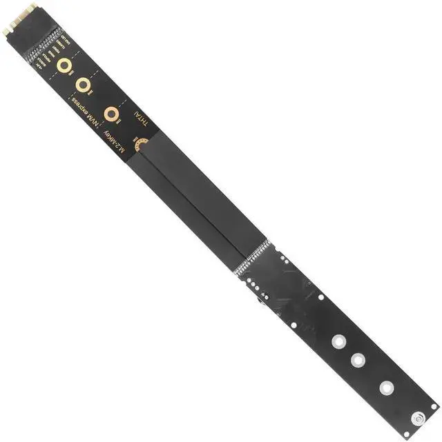 Alt view image 3 of 6 - 33CM M.2 NVMe SSD Extension Cable M-Key Male to Female M2 Adapter Cord, Only Supports NVMe Protocol, Compatible with 2230 2242 2260 2280 Size SSD for Motherboard Internal Layout Expansion