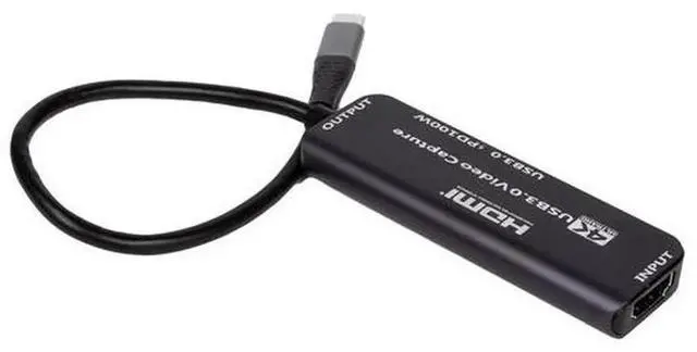 Alt view image 3 of 6 - Torpedo Nova USB C 4K 30Hz Video Capture Card with 100W PD Charging & USB 3.0 5Gbps Data Port, Plug and Play Capture Adapter for OBS Live Streaming, Gaming Recording, Video Conference, Compatible with