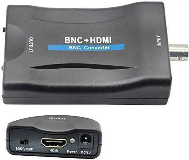 Main image of BNC Female to HDMI 1080P Video Converter Adapter Box, Analog CVBS Signal to Digital HDMI Output for CCTV Security Camera, DVR, VCR and Analog Surveillance System, Does Not Support SDI Signal Input