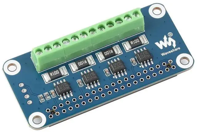Alt view image 2 of 5 - 4-Channel Current Voltage Power Monitor HAT for Raspberry Pi, I2C/SMBus Communication Interface, Multi-Channel Power Consumption Detection Expansion Board