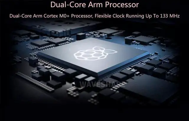 Alt view image 5 of 5 - RP2040 Microcontroller Board with Raspberry Pi RP2040 Chip Dual-Core Arm Cortex M0+ Processor 1.28 Inch Round 240x240 IPS LCD 65K RGB Color Screen Built-in Accelerometer Gyroscope Inertial Sensor