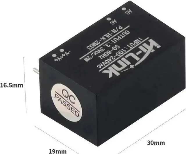Alt view image 2 of 7 - HI-Link HLK-2M03 AC-DC Isolated Power Supply Module, 220V AC to 3.3V DC 600mA Step Down Buck Converter, Intelligent Household Switch Power Module Pack of 10 PCS