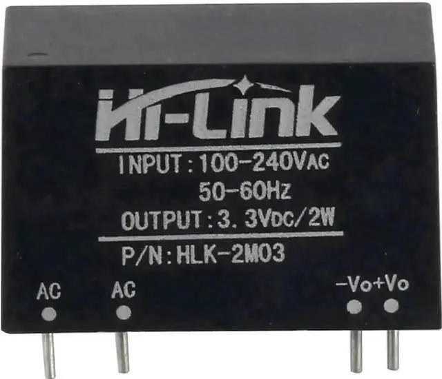 Alt view image 5 of 7 - HI-Link HLK-2M03 AC-DC Isolated Power Supply Module, 220V AC to 3.3V DC 600mA Step Down Buck Converter, Intelligent Household Switch Power Module Pack of 10 PCS