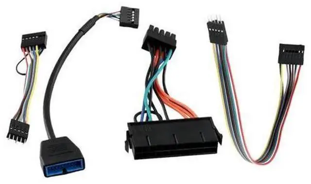 Main image of 4PCS Motherboard M900 To Standard PC Chassis Conversion Cable Set, Includes USB, Audio, Power Supply ATX & Switch Jumper Cables, Adapter Wire for M900 Mainboard Installed in Ordinary Computer Case