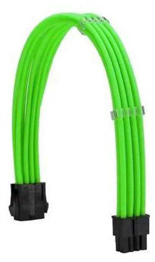 Alt view image 4 of 5 - Green Formulamod Sleeved PSU Extension Cable Kit 18AWG ATX 24Pin + EPS 8Pin + PCI-E 8Pin with Cable Combs, Custom Mod Power Extension Wires for Desktop Motherboard CPU and Graphics Card GPU Connection