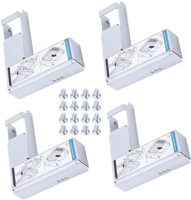 Main image of 4 Pack 2.5 Inch SSD Hard Drive Adapter Bracket 9W8C4 Y004G for Dell 3.5 F238F G302D X968D F9541 SAS SATA Hard Disk Caddy Tray, SSD Mounting Frame with Full Mounting Screws Included