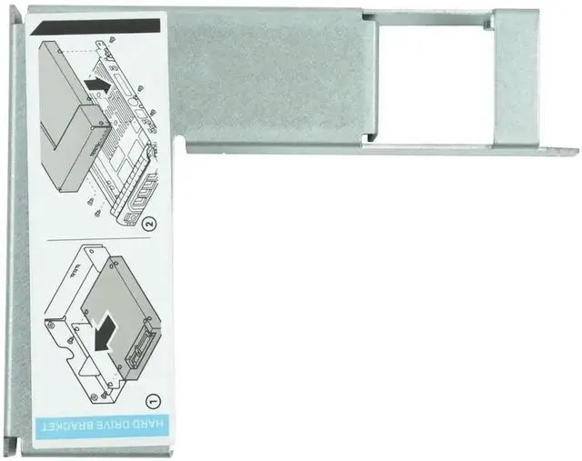 Alt view image 3 of 5 - 4 Pack 2.5 Inch SSD Hard Drive Adapter Bracket 9W8C4 Y004G for Dell 3.5 F238F G302D X968D F9541 SAS SATA Hard Disk Caddy Tray, SSD Mounting Frame with Full Mounting Screws Included