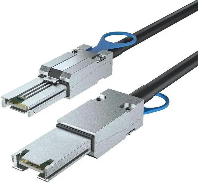 Alt view image 3 of 4 - 6G External Mini SAS SFF-8088 to SFF-8088 Cable 6Gbps SAS 2.0 External Storage Cord 26Pin 100-Ohm Impedance 0.5M 1.64Ft 30AWG Copper Wire for Server RAID Card Disk Enclosure Storage Array Connection