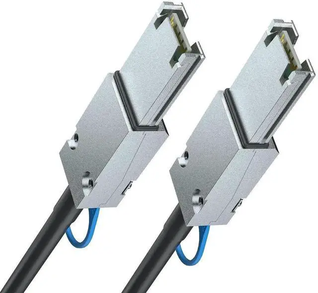 Alt view image 2 of 4 - 6G External Mini SAS SFF-8088 to SFF-8088 Cable 6Gbps SAS 2.0 External Storage Cord 26Pin 100-Ohm Impedance 0.5M 1.64Ft 30AWG Copper Wire for Server RAID Card Disk Enclosure Storage Array Connection