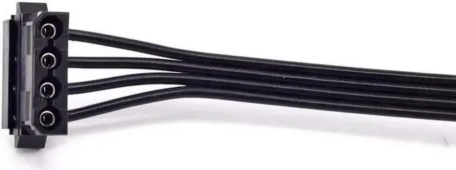 Alt view image 4 of 5 - Modular PSU PCIe 6Pin 1 to 3 Molex 4Pin IDE Power Splitter Cable for Corsair TX650M TX750M TX850M, 6Pin PCI-E Male to Triple 4Pin Peripheral Connector for Fan HDD LED Expansion Power Supply