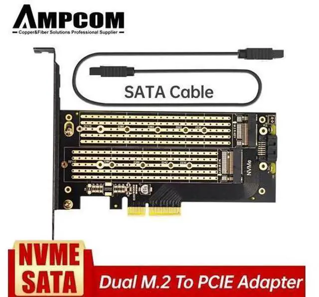 Alt view image 3 of 7 - M.2 NVMe SSD to PCIe 4.0 x4 Adapter Card with Thick Copper Heatsink, PCIe Gen4 Full Speed 64Gbps Expansion Riser Card for Desktop PC Motherboard, Supports 2280 2260 2242 2230 NVMe M.2 Solid State Driv
