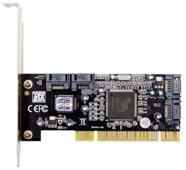 Alt view image 4 of 5 - PCI to SATA 2 Ports Expansion Card 3112 SATA Controller, PCI to SATA 3.0 Adapter, Support 2 SATA HDD/SSD, for Desktop PC/Workstation