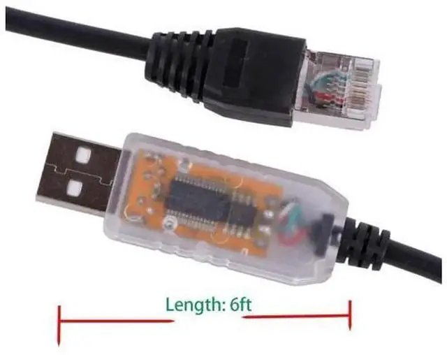 Alt view image 6 of 7 - Suamdoen USB to RS485 Modbus Communication Cable Replacement for ABB BCBL-01, Industrial Serial Adapter Programming Cord for ABB ACS380 Frequency Inverter Drive, Supports Drive Composer Software, Mult