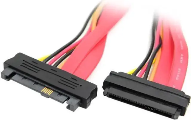 Main image of 0.5M SFF-8482 SAS Extension Cable 29Pin Male to Female Connector Cord, SAS Hard Drive Data Power Integrated Extension Wire for Server SAS HDD Storage Array Connection