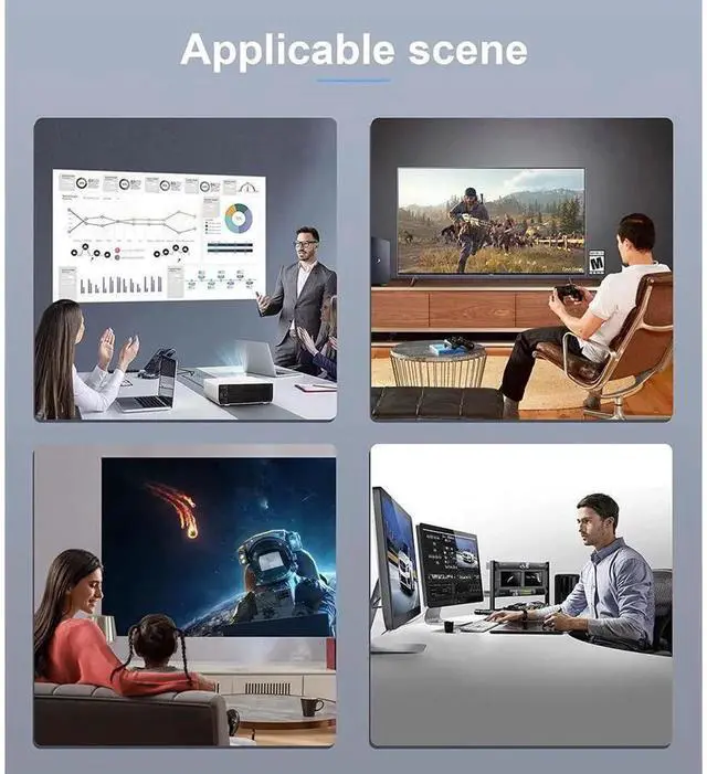 Alt view image 4 of 7 - Aluminum HDMI 2.1 Switch 3 in 1 Out 3x1 Selector, 8K@60Hz 4K@120Hz 48Gbps HDMI Switcher VRR HDR10+ HDCP2.3 for PS5 Xbox Laptop Apple TV Roku Samsung LG Sony TV Monitor Projector