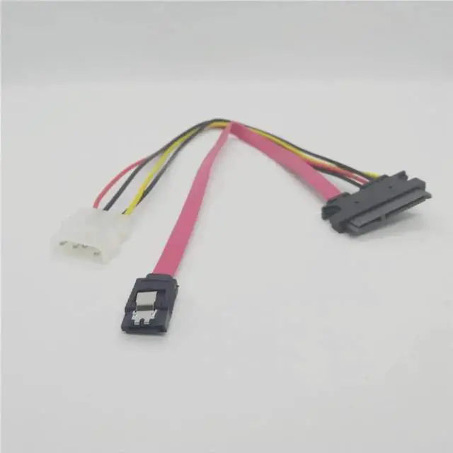 Main image of 50CM SATA 22Pin 7+15 to eSATA IDE 4Pin Power Adapter Cable, External HDD eSATA Data & IDE 4Pin Power Combined Extension Cord for Desktop Hard Disk Drive