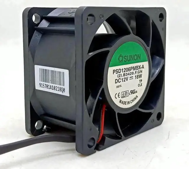 Main image of Sunon PSD1206PMBX-A 6038 60x60x38mm 12V Double Ball Bearing Cooling Fan, High Speed PWM 4Pin Fan Replacement for Antminer S7 S9 Shenma M3 Miner Power Supply Heat Dissipation