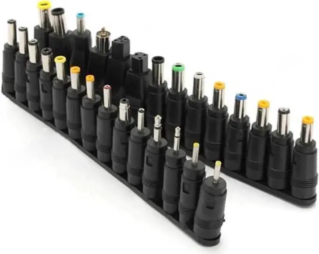 Alt view image 2 of 3 - 28Pcs Universal DC Power Adapter Tip Connectors Kit, 5.5x2.1mm Female Jack Multi Size Replacement DC Plug Tips for Laptop Router CCTV Camera LED Strip Power Supply