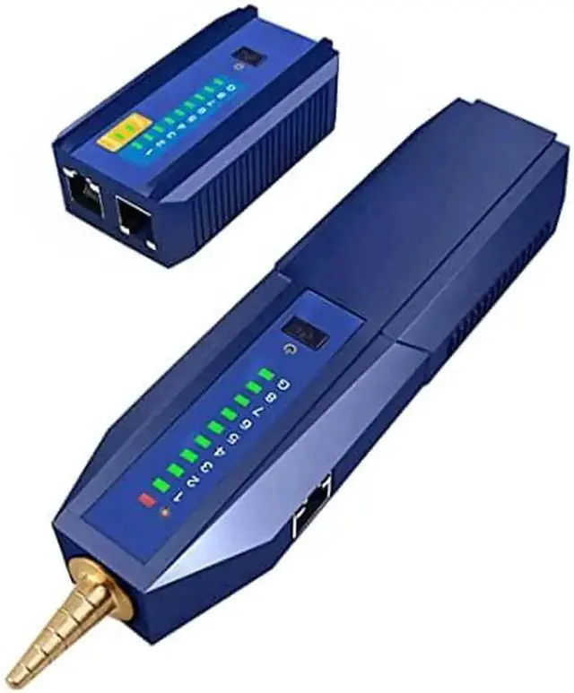 Main image of Digital Network Cable Tester Wire Tracker with POE Detection, Continuity & Short Circuit Test for RJ45 8P Ethernet Cable and RJ11 4P Telephone Line, Multi-Function Line Finder for Wiring Inspection