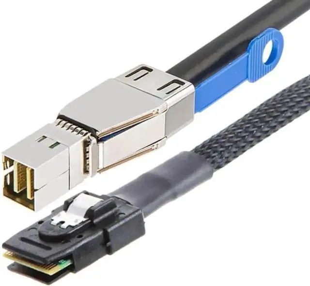 Main image of 1M 3.33FT 12Gbps Mini SAS HD Server Storage Cable, SFF-8644 External to SFF-8087 Internal 36Pin Adapter Cord, High Speed Data Transfer Wire for RAID Controller, Hard Disk Backplane and Disk Array Cabi