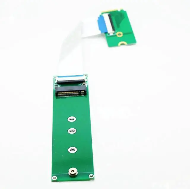 Alt view image 3 of 3 - M.2 NVMe NGFF M-Key SSD Extension Cable 10CM, Convert 2230/2242 to 2280 Size Adapter Card, EMI Shielding Foil Reversed Flat Cord for Small Form Factor M.2 Solid State Drive Installation