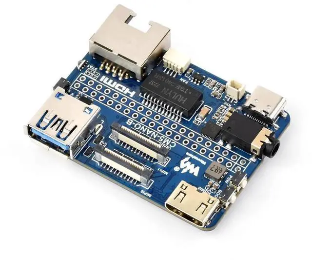 Main image of Nano Base Board (B) for Raspberry Pi Compute Module 5 Lite/eMMC, Ultra Compact CM5 Mini Carrier Expansion Board Integrated with Gigabit Ethernet, HDMI, USB, MIPI, GPIO and Multiple Peripheral Interfac
