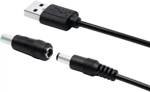 Alt view image 2 of 4 - Universal USB to DC Power Charging Cable 5V Output, Multi Tips DC Adapter Cord with 5.5x2.1mm, 3.5mm, 4.0mm, 4.8mm, 6.4mm Plugs, Replacement Power Supply Wire for Router, LED Strip, Small Electronics