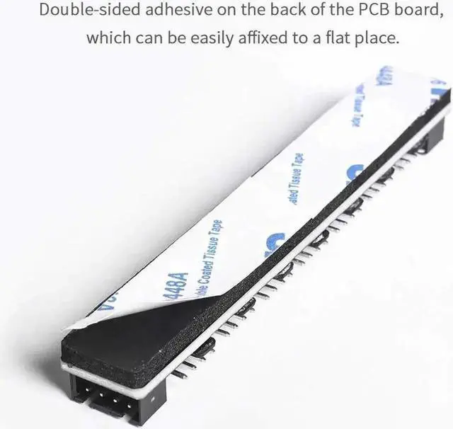 Alt view image 3 of 7 - FH-07 SATA Powered Fan Hub, 7-Port PWM Fan Splitter Adapter, Supports 4-Pin PWM Speed Regulation and 3-Pin Fixed Speed PC Internal Cooling Fans for Desktop Chassis Heat Dissipation