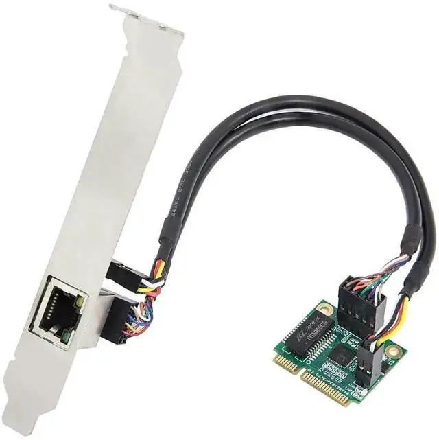 Main image of 2.5G Gigabit Mini PCI-E Ethernet Network Card SI-MPE24073, 10/100/1000/2500Mbps RJ45 LAN Adapter, Mini PCI Express 2.5G Network Controller for Desktop PC Internal Network Upgrade