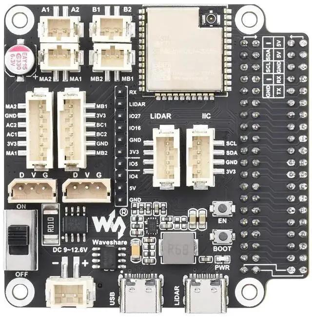 Main image of ESP32 Based Multi-Functional Robot General Driver Control Board Compatible with Raspberry Pi & Jetson Nano Mainboard Wireless Controller Module with WiFi ESP-Now Communication for Smart Robot Car Mech