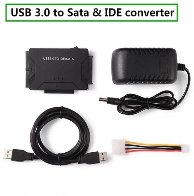 Alt view image 2 of 7 - USB 3.0 to IDE SATA 4 in 1 Hard Drive Adapter Converter Supports 2.5/3.5 Inch HDD SSD Up to 8TB Max Capacity External Disk Data Transfer Dock for Desktop Laptop Hard Disk File Backup & Recovery