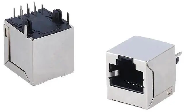 Alt view image 4 of 6 - 3 Port RJ45 Industrial Ethernet Breakout Adapter Triple LAN Female Jack to 8-Pin Screw Terminal Block DIN Rail Mount ESD Surge Protection Wiring Converter for PLC Industrial Control Cabinet Field Wiri