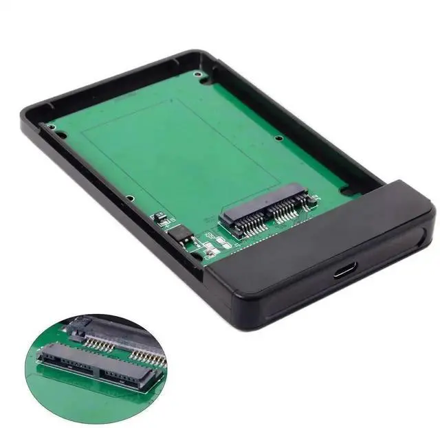 Alt view image 5 of 7 - USB 3.1 Type-C to 1.8 Inch Micro SATA 16Pin 7+9 SSD Adapter Cable, 5Gbps High Speed Micro SATA to USB-C Converter for External 1.8" Micro SATA Solid State Drive Enclosure