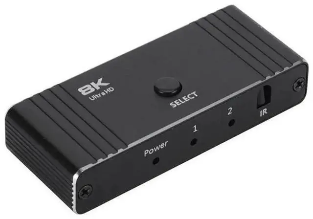 Alt view image 4 of 6 - 2 in 1 Out Bi-Directional HDMI 2.1 Switch, 8K@60Hz 4K@120Hz 1080P@240Hz HDMI Switcher, Supports 1 Input to 2 Outputs or 2 Sources to 1 Display for Game Consoles HDTV Projector