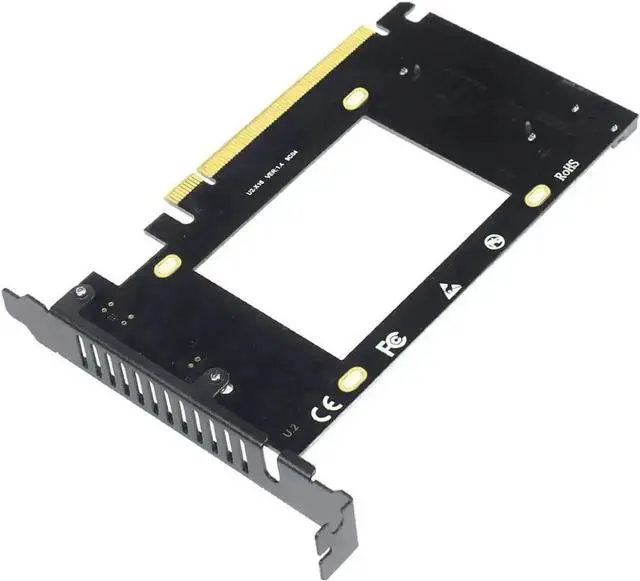 Alt view image 3 of 7 - U.2 SFF-8639 to PCIe 3.0 X16 Adapter Card, NVMe & SATA U.2 SSD PCI-E Expansion Converter, Fully Compatible with Windows 7/8/10 32/64 Bit macOS and Linux Operating Systems