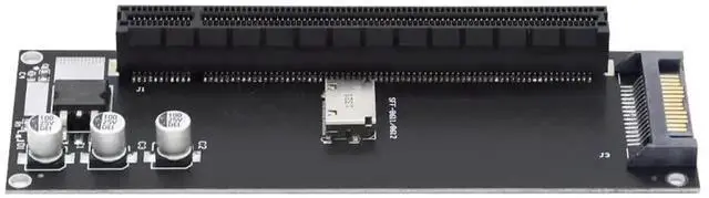 Main image of Oculink SFF-8611 SFF-8612 to PCIe X16 X4 Adapter Card with SATA Power Port, Convert OCuLink Interface for Motherboard External Graphics Card eGPU Expansion