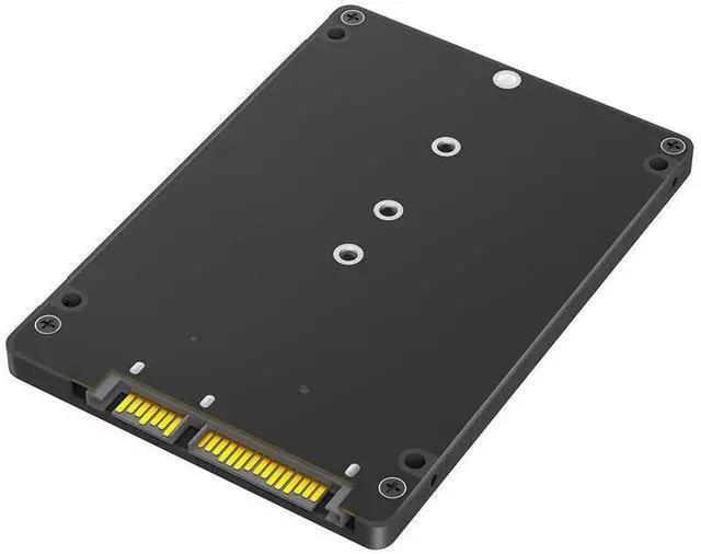 Main image of M.2 NGFF B Key SSD to 2.5 Inch SATA 3 Adapter Card with Enclosure Case, SATA Protocol M.2 B Key Solid State Drive Converter for Laptop Desktop Storage Expansion