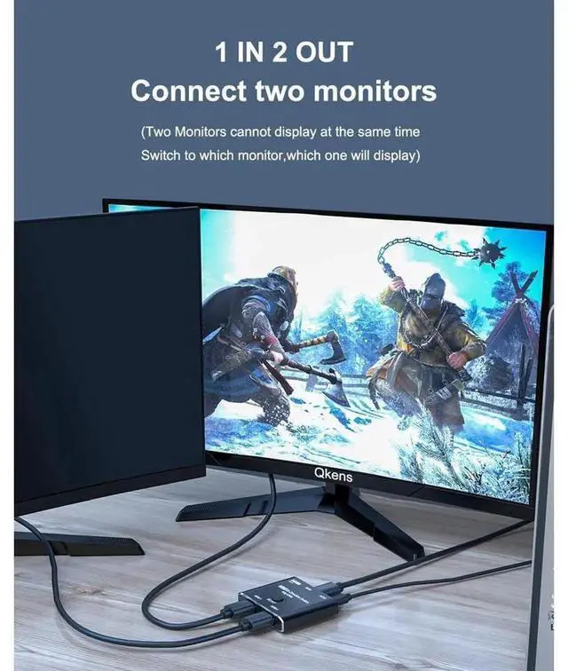 Alt view image 4 of 7 - Bi-Directional HDMI 2.1 Switch 8K 48Gbps, 2 in 1 Out Switcher & 1 in 2 Out Splitter, Supports 8K@60Hz, 4K@120Hz, HDCP2.3, ARC, VRR for PS5, Xbox Series X, 8K TV, Monitor and Projector
