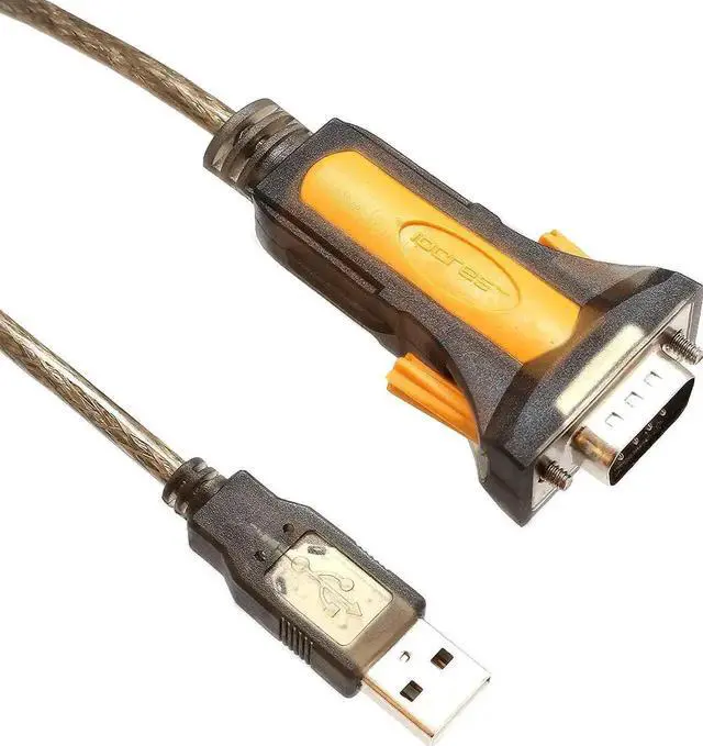 Main image of 1.5M USB 2.0 to RS232 DB9 Male Serial Adapter Cable with DI Chipset, USB to DB9 COM Port Legacy Converter for Industrial Equipment, POS Machine, PLC, Serial Device Debugging