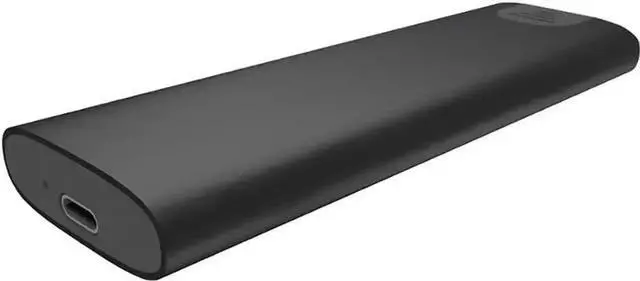 Alt view image 3 of 7 - Gray Dual Protocol M.2 SSD to USB3.1 Type-C External Hard Drive Enclosure, Portable Storage Case Compatible with NVMe M Key and SATA B Key NGFF M.2 Solid State Drives for Data Backup