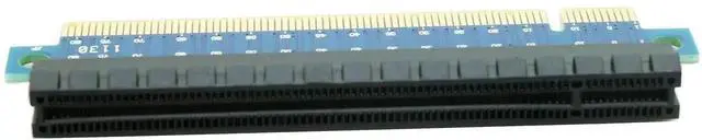 Alt view image 4 of 4 - 180 Degree PCIe 3.0 X16 Riser Extension Card, 2.2CM Height PCI Express X16 Male to Female Straight Flip GPU Adapter, Stable Graphics Card Extender for Desktop PC Case Modding & Hardware Installation