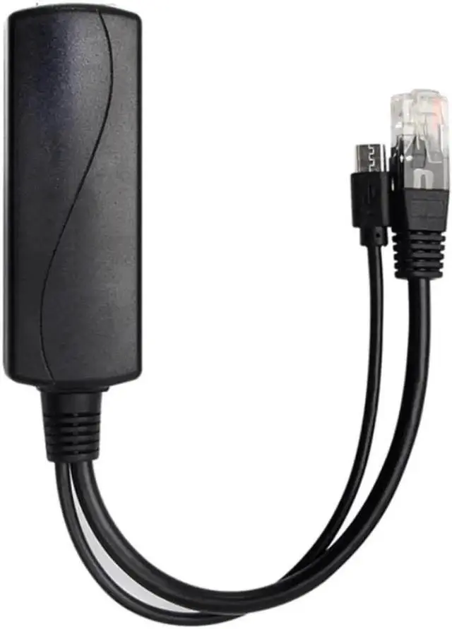 Alt view image 2 of 4 - IEEE 802.3af PoE Splitter 48V to 5V 2.4A USB-C Output, 10/100Mbps Power Over Ethernet Converter, PoE Injector Adapter Delivers Power & Data Simultaneously for USB-C Powered Devices