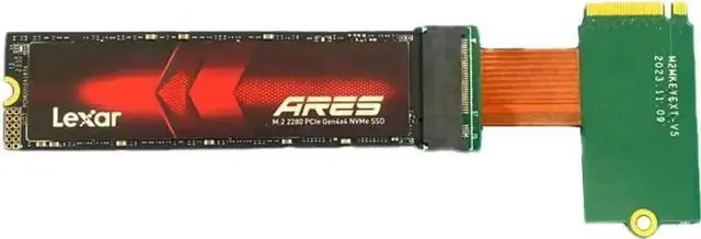 Alt view image 2 of 5 - M.2 2242 to 2280 NVMe SSD Modification Adapter Board, Dedicated Storage Upgrade Converter for Lenovo Legion Go Handheld Game Console, Supports 4TB & 8TB High Capacity Single-Sided M Key NVMe Drives