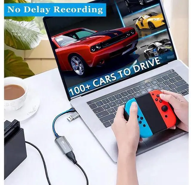 Alt view image 3 of 7 - 4K 30fps HDMI to USB Video Capture Card with Audio Input, Full HD Recording Device for DSLR Camcorder Action Camera Live Streaming, Compatible with Switch PS4 PS5 Xbox Game Consoles